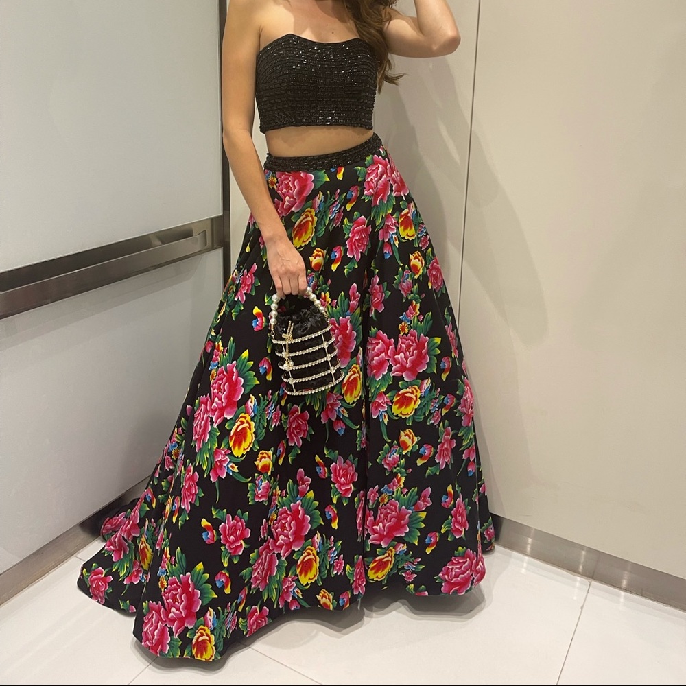 Tiffany designs dress 61152 floral prom homecoming formal dress